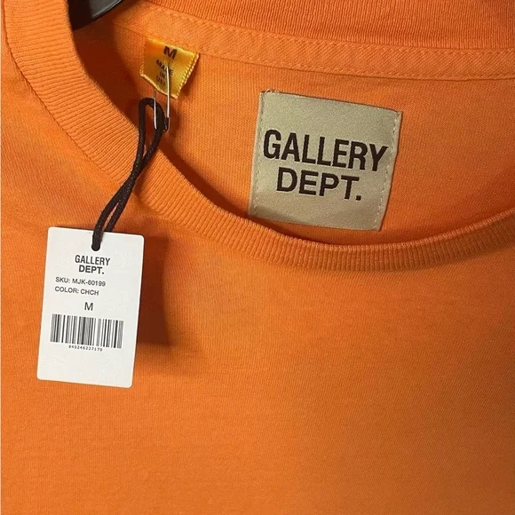 Gallery Dept Orange long sleeve shirt medium - Picture 3 of 4